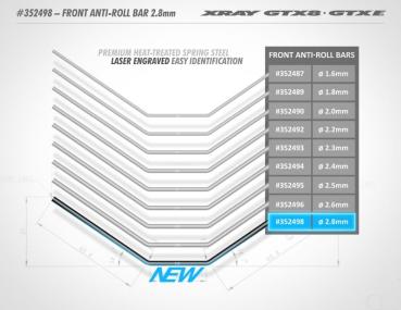 XB8 Stabilisator 2,6mm, vorne XRAY