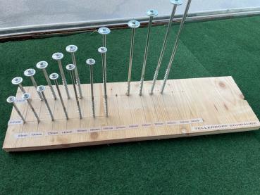 Holzbauschrauben Tellerkopf 6mm Torx, verzinkt