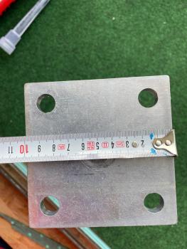 Stützenfuß-Set Pfostenträger W1 Zink-Nickel
