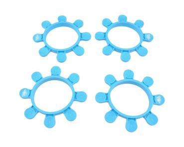 RC-Project Tire Gluing Rubber Bands Cyan