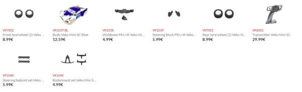 Veko Mini SC Blau 1:24 Short Course RTR mit Gyro