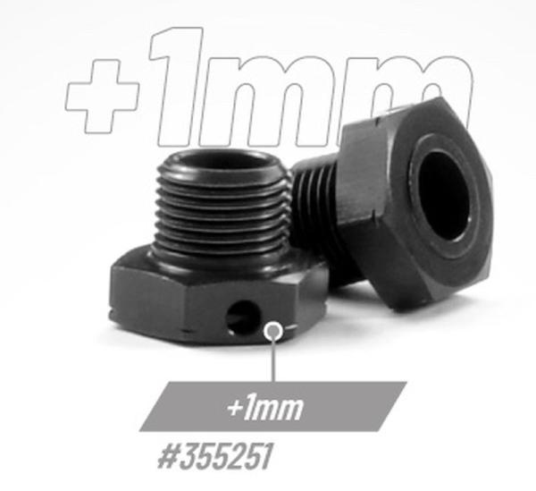 Radachse Achsversatz +1mm, Alu (gehärtet) XRAY