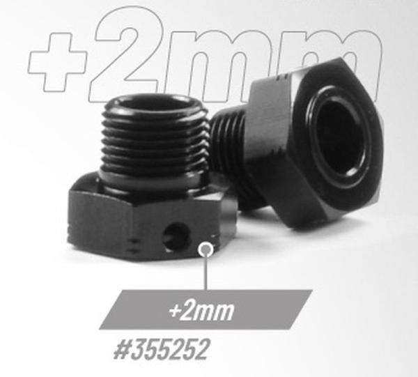 Radachse Achsversatz +2mm, Alu (gehärtet) XRAY