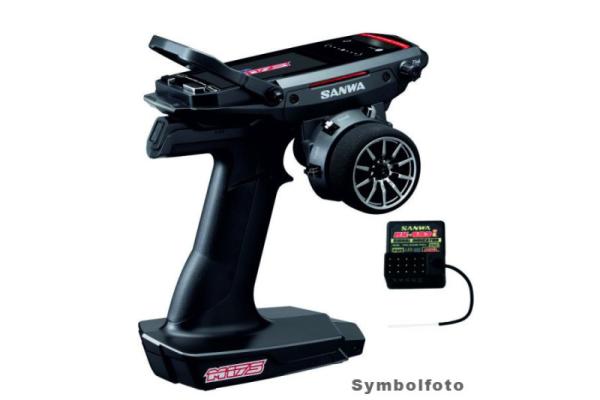 Sanwa M17S FH5 + RX493i Receiver + TX Battery installed