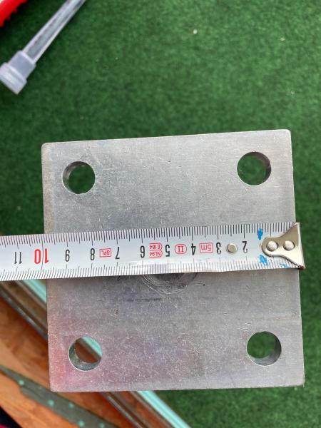 Stützenfuß-Set Pfostenträger W1 Zink-Nickel