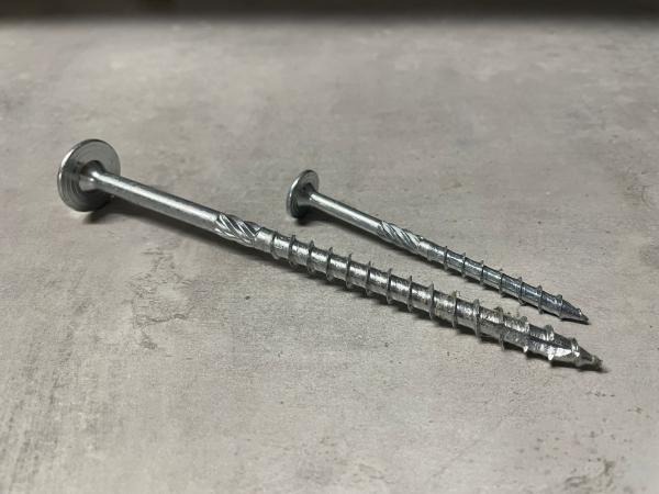 Holzbauschrauben Tellerkopf 6mm Torx, verzinkt