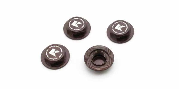 Gezahnte geschlossene Radmutter Kyosho Inferno 1:8 (4) Gun Metal