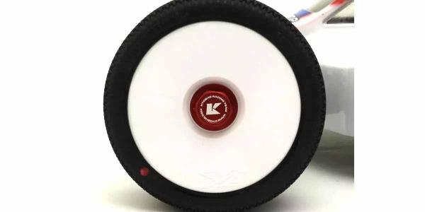 Gezahnte geschlossene Radmutter Kyosho Inferno 1:8 (4) Rot