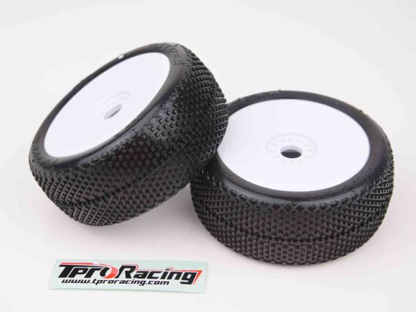 TPRO 1/8 Offroad MEGABLOCK Racing Tire Pre-Mounted (WH)