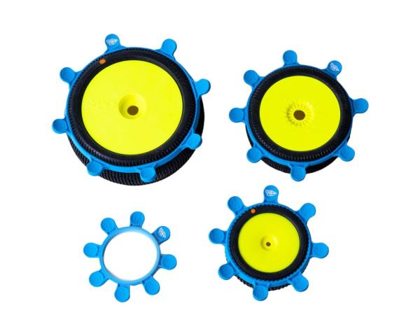 RC-Project Tire Gluing Rubber Bands Cyan