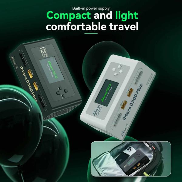 GensAce Ladegeraet iMars D300 PLUS Dual Channel (EU) Weiss