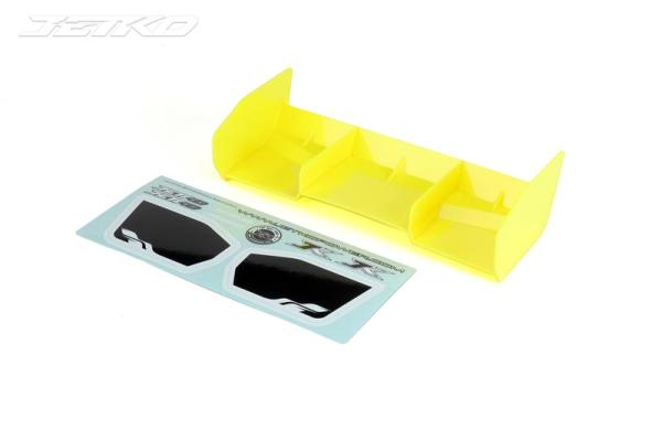 Heckspoiler Nylon Jetko - Gelb mit Stickern